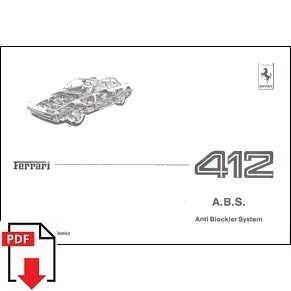 1986 Ferrari 412 A.B.S Anti Blockier System 461/86 PDF (it/fr/uk/de)