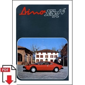 Brochure 1974 Ferrari Dino 308 GT4 USA (it/uk)