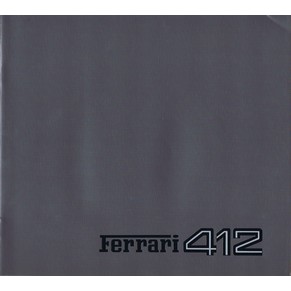 Brochure 1985 Ferrari 412 363/85 (4M/3/88)