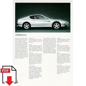 Brochure 1996 Ferrari 456 GTA 1123/96 (2M/01/97) PDF (it/uk)