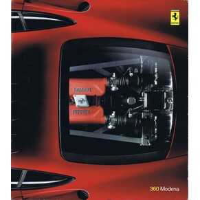 Brochure 1999 Ferrari 360 Modena 1457/99 (3M/03/99) + 5 slides (press kit)