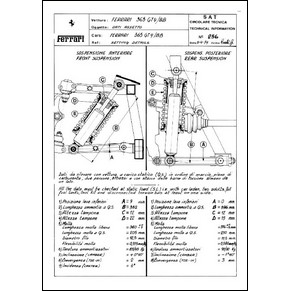 1974 Ferrari technical information n°0256 365 GT/4 BB (Setting details) (reprint)