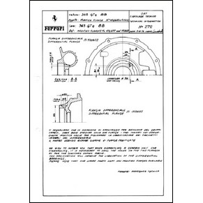 1975 Ferrari technical information n0272 365 GT/4 BB (Modified flanges n104602 and 102652) (reprint)