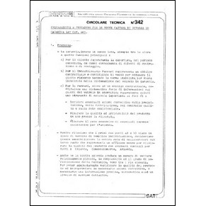1979 Ferrari technical information n°0342 (Preparazione e procedura per le nuove fatture di rivalsa in garanzia SAT Cat. 405) (reprint)
