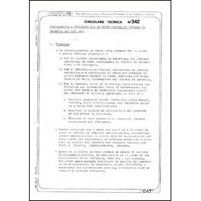 1979 Ferrari technical information n0342 (Preparazione e procedura per le nuove fatture di rivalsa in garanzia SAT Cat. 405) (reprint)