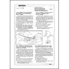 1990 Ferrari technical information n°0537 (Model F40: electrovalve for regulation of Wastegate valve (P.N. 135965)) (reprint)