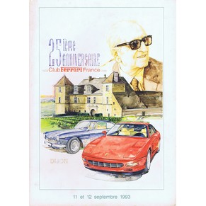 Club Ferrari France - Folder 25th anniversary 11/12 September 1993 Dijon