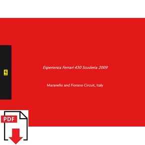 Esperienza Ferrari 2009 430 Scuderia / Maranello and Fiorano Circuit PDF (uk)
