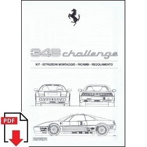 Ferrari 348 Challenge 1993 Kit - Istruzioni montaggio - Ricambi - Regolamento 781/93 PDF (it)