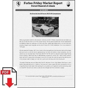 Forbes friday market report - Ferrari Maserati of Atlanta PDF
