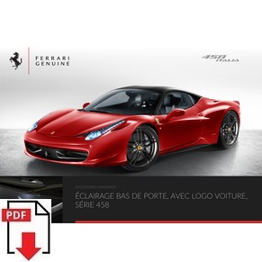 Ferrari genuine 458 Italia éclairage bas de porte avec logo voiture série 458 PDF (fr)
