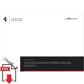 Ferrari genuine LaFerrari schlusselanhanger klassisch PDF (de)