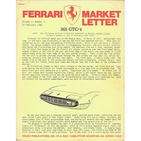 Ferrari market letter