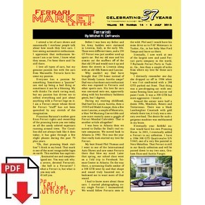 Ferrari market letter 2013 volume 38 number 14 - Ferraristi PDF (us)