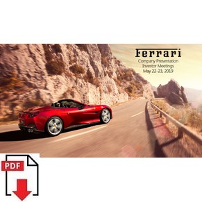 Ferrari N.V. company presentation 2019 PDF (uk)