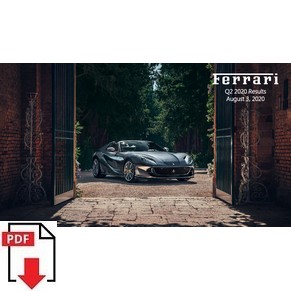 Ferrari N.V. results 2020 Q2 PDF (uk)