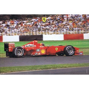 Ferrari official postcard 2000 Michael Schumacher / F1-2000 1586/00