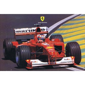 Carte postale officielle Ferrari 2000 Rubens Barrichello / F1-2000 1587/00