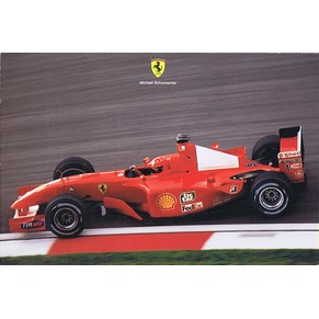 Ferrari official postcard 2001 Michael Schumacher / F2001 1712/01
