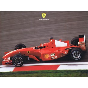 Ferrari official postcard 2001 Michael Schumacher / F2001 1714/01