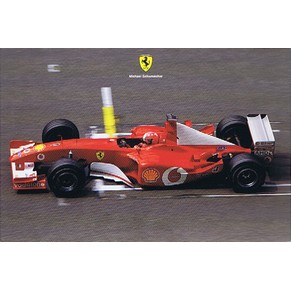 Ferrari official postcard 2002 Michael Schumacher / F2002 1822/02