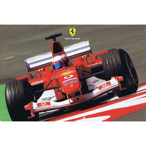 Carte postale officielle Ferrari 2003 Rubens Barrichello / F2003-GA 1951/03