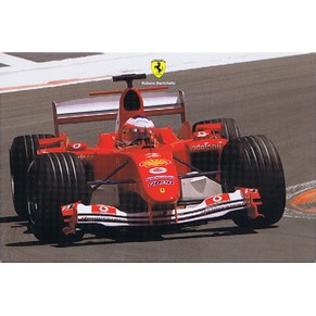 Ferrari official postcard 2004 Rubens Barrichello / F2004 2049/04