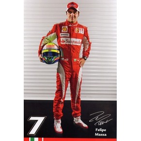 Ferrari official postcard 2010 Felipe Massa 3670/10