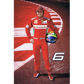 Ferrari official postcard 2012 Felipe Massa 4247/12