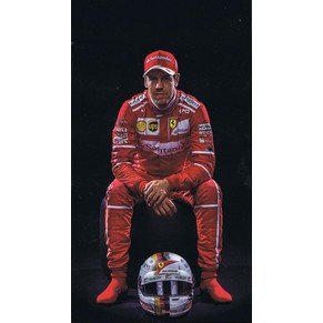 Ferrari official postcard 2017 Sebastian Vettel