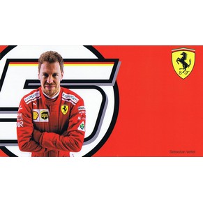 Carte postale officielle Ferrari 2018 Sebastian Vettel