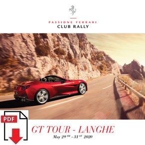 Passione Ferrari 2020 club rally - GT tour - Langhe PDF (uk)