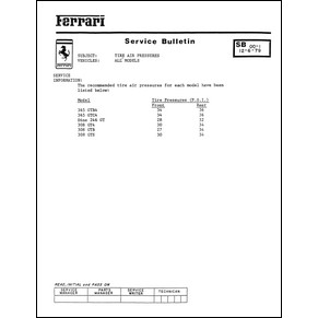 Bulletins de service (Usa)