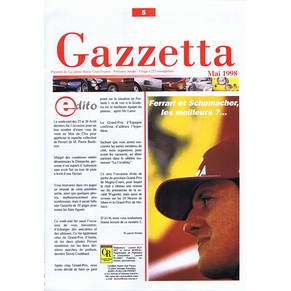 Cavallino Rosso Club France - Gazetta 05 - 1998