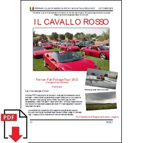 Il Cavallo Rosso Ferrari Club of America - Rocky Mountain region - 2012/10 PDF (us)