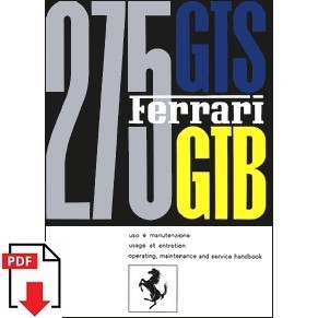 1965 Ferrari 275 GTB/GTS owners manual 01/65 PDF (it/fr/uk)
