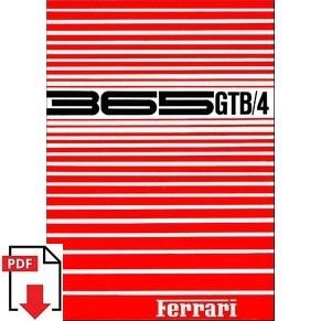 1969 Ferrari 365 GTB/4 Daytona owners manual 34/69 (1969/70) PDF (it/fr/uk)