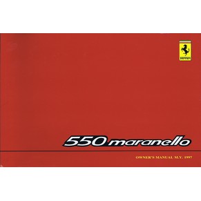 1997 Ferrari 550 Maranello owner's manual 1164/97 (US version model year 1997)