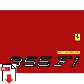 1998 Ferrari 355 F1 owners manual 1319/98 PDF (it/fr/uk/de)