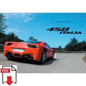 2009 Ferrari 458 Italia owners manual 3587/09 PDF (Notice d’entretien)