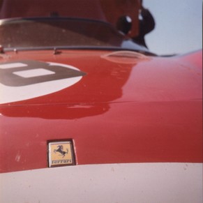Photo 1967 Ferrari 250 LM n°38 Pierre de Siebenthal + Antonio Finiguerra / Ecublens chemin de l'Ormet / Monza 1000 km (Italy)
