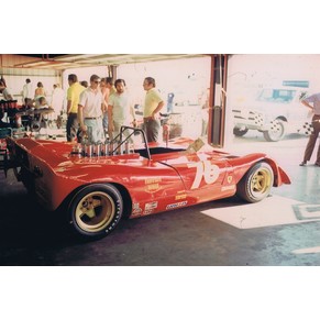 Photo 1970 Ferrari 512 P n°76 Jim Adams / Earle - Cord Racing / Can-Am Riverside (Usa)