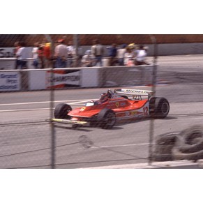 Photo 1979 Ferrari 312 T4 F1 n�12 Gilles Villeneuve / Long Beach (Usa)