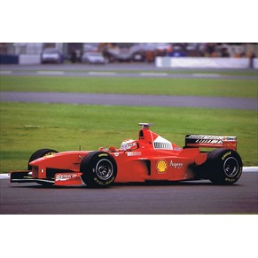 Photo 1998 Ferrari F300 F1 n°4 Eddie Irvine / Silverstone (England)