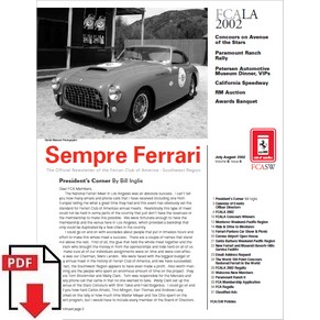 Sempre Ferrari Club of America - South West region - 2002 volume 09 issue 04 PDF (us)