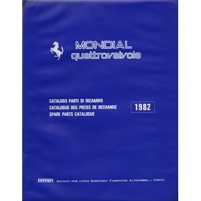 1982 Ferrari Mondial Quattrovalvole spare parts catalogue 240/82
