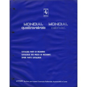 1984 Ferrari Mondial Quattrovalvole + Cabriolet spare parts catalogue 311/84