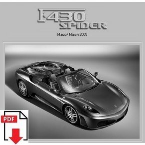 2005 Ferrari F430 Spider spare parts catalogue PDF (uk)