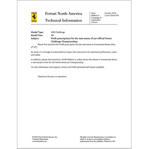 Technical information Corse Clienti (Usa)