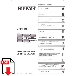 1975 Ferrari 365 GT4 BB workshop manual 106/75 PDF (it)